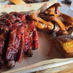 Firebox Deli - Half rack ribs and half pound wings