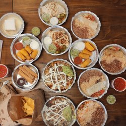 El Gallo - The spread. Burritos are a tad smaller than I thought they would be but overall a good amount of food