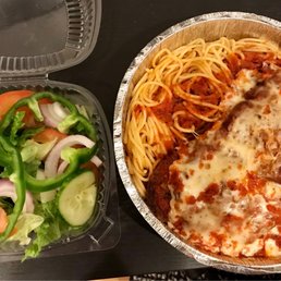 Chicken parm & salad Chicken parm & salad