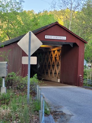 Historic West Cornwall Covered Bridge by null