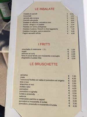Menu photo 4 Cuccurucù Rome, RM Menu photo 4 Cuccurucù Rome, RM