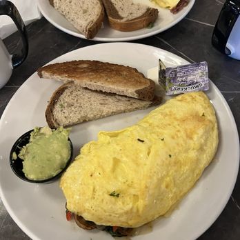 Toast! All Day Meeting Street - Roasted Veggie Omelette with Rye Toast and side of Avocado - Breakfast & Brunch Near Me - Charleston, South Carolina Toast! All Day Meeting Street - Roasted Veggie Omelette with Rye Toast and side of Avocado - Breakfast & Brunch Near Me - Charleston, South Carolina