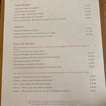 l'ampelo - The menu - Wine Bars Near Me - Bordeaux, 33