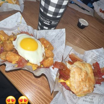 The Biscuit Bar - Bacon egg and cheese biscuit and the Tots-Breakfast Style - Breakfast & Brunch Near Me - Dallas, Texas The Biscuit Bar - Bacon egg and cheese biscuit and the Tots-Breakfast Style - Breakfast & Brunch Near Me - Dallas, Texas