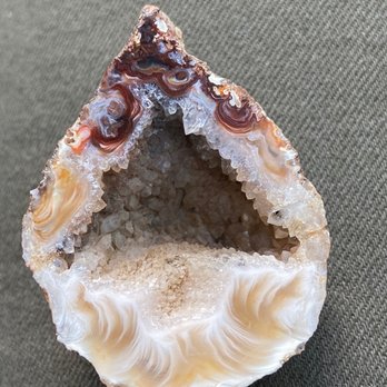 B&J Guitars & Amps - Half a geode that I chose from their WIDE selection of the most beautiful stones - Guitar Stores Near Me - Amarillo, Texas