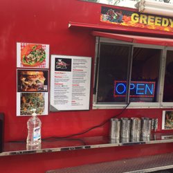 Three Acres Food Truck Park - Greedy's has Lobster Rolls, Surf and Turf burgers.
