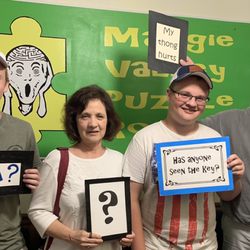 Maggie Valley Puzzle Room - They didn't find the pirate treasure, but they are on the leader board for two of our rooms!