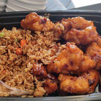Chopstix - General tso's w/shrimp fried rice - Chinese Near Me - Lake Mary, Florida