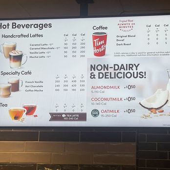 Tim Hortons - menu - Bakeries Near Me - Romulus, Michigan