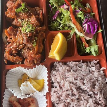 Bapp Korean Restaurant - Spicy pork bento - Asian Fusion Near Me - Jackson, Wyoming