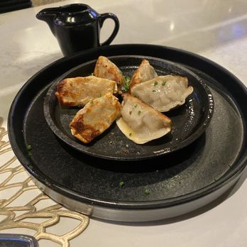 P.F. Chang's - Pan fried Pork Dumplings - Asian Fusion Near Me - Cerritos, California P.F. Chang's - Pan fried Pork Dumplings - Asian Fusion Near Me - Cerritos, California