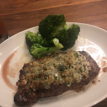 Stoney River - New York Strip (Blue cheese encrusted) - Steakhouses Near Me - Annapolis, Maryland Stoney River - New York Strip (Blue cheese encrusted) - Steakhouses Near Me - Annapolis, Maryland