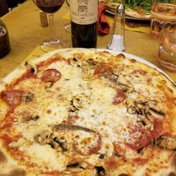 Pizzeria Ombra Della Sera  - Killer pizza. Brick oven, but uses electric heating. The panna cotta is good too.
