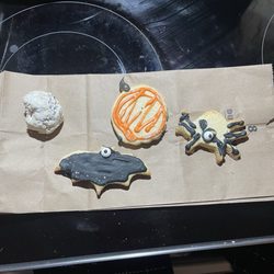 Wedding cookie and Halloween themed sugar cookies