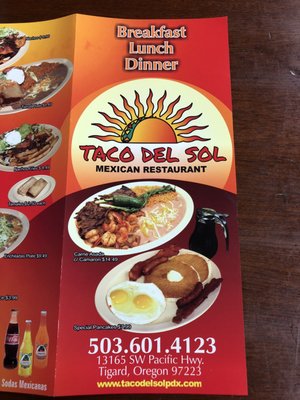 Menu photo 6 Taco Del Sol Tigard, OR Menu photo 6 Taco Del Sol Tigard, OR