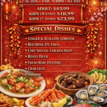 East Bay Buffet - SPECIAL MENU - FEBRUARY 16, 2026 - Buffets Near Me - Dublin, California East Bay Buffet - SPECIAL MENU - FEBRUARY 16, 2026 - Buffets Near Me - Dublin, California