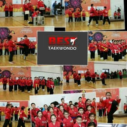 Pic collage I created from the tkd school's demonstration at NQHS demonstration.