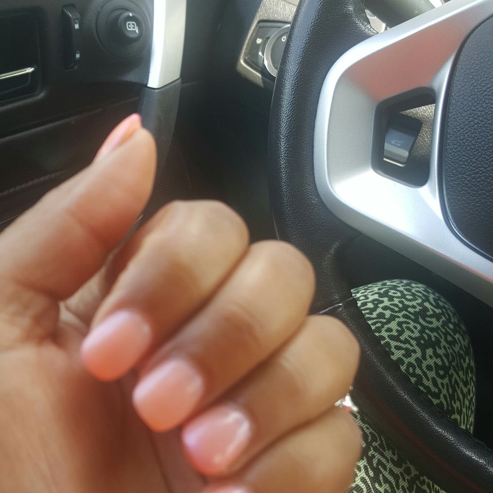 Sparkle Nail Salon - See how short my ring finger is...and when I asked her to redo it she said no! - Nail Salons Near Me - Columbia, South Carolina Sparkle Nail Salon - See how short my ring finger is...and when I asked her to redo it she said no! - Nail Salons Near Me - Columbia, South Carolina