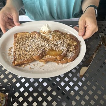 The Toasted Yolk Cafe - Apple granola French toast - Breakfast & Brunch Near Me - Danville, Virginia
