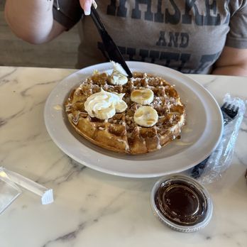 Wafflez N Creamz - Banana Nut Waffle - Chicken Shop Near Me - Houston, Texas Wafflez N Creamz - Banana Nut Waffle - Chicken Shop Near Me - Houston, Texas