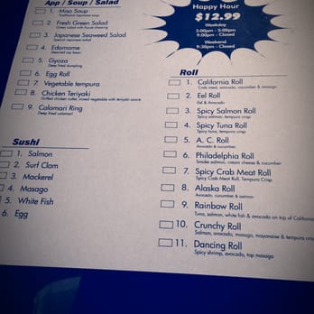 Tokyo Sushi - Happy hour menu - Sushi Bars Near Me - Omaha, Nebraska