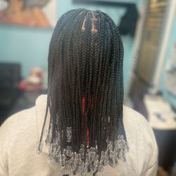 Hair By Melicia - Small braids with added beads