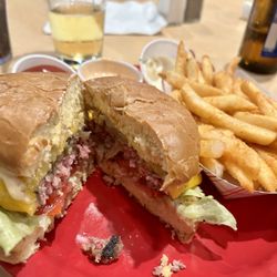 Hamburger Mary's - Orlando - Medium Rare Burger & Fries
