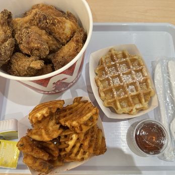 Wallace Chicken - Original wings bucket, waffle, and waffle fries - Chicken Wings Near Me - Walnut, California Wallace Chicken - Original wings bucket, waffle, and waffle fries - Chicken Wings Near Me - Walnut, California