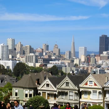Alamo Square - Skyline in the background - Parks Near Me - San Francisco, California