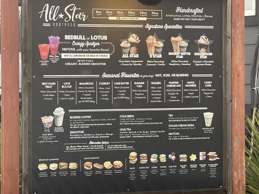 Menu photo 3 All Star Espresso Silverdale, WA