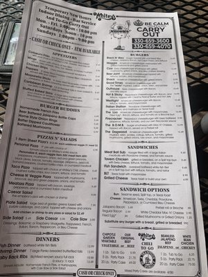 Menu photo 5 Whitey's Richfield, OH
