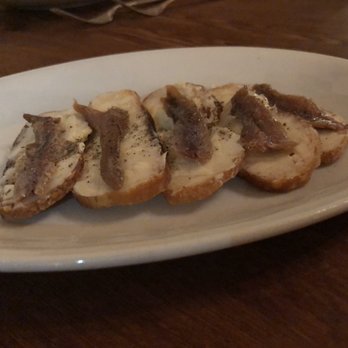 Cascina Spinasse - Amuse Bouche - Butter Anchovy Crostini - Italian Near Me - Seattle, Washington