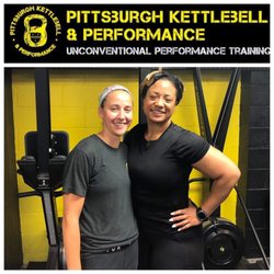 Pittsburgh Kettlebell & Performance - Welcome pic with Kindle (6am Trainer) aka Riley's mom