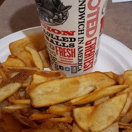 Naked fries, a bit on the salty side but the fries, different from regular fries were great