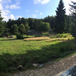 Ferienhaus Lichtung - Panorama-Ansicht von der Terrasse Haus 28