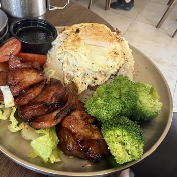 Cafe Kazka - 09/07/2025 - Roasted Iberico Char Siu Rice & Egg $16 - Juice Bars & Smoothies Near Me - Foster City, California