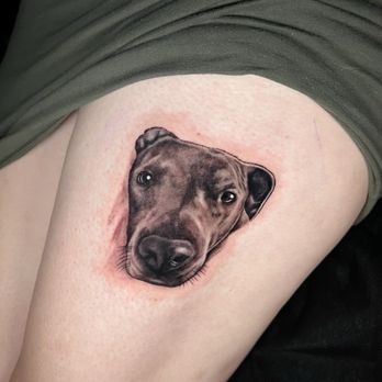 Revolt Tattoos - Just finished pup portrait - Tattoo Near Me - Las Vegas, Nevada
