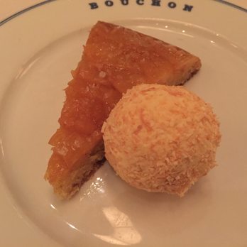 Bouchon - Almond Cake with Caramelized Pineapple and Toasted Coconut Ice Cream - French Near Me - Las Vegas, Nevada