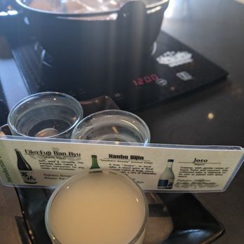 Nabe - Introduction to Sake (left to right). - Hot Pot Near Me - San Francisco, California Nabe - Introduction to Sake (left to right). - Hot Pot Near Me - San Francisco, California