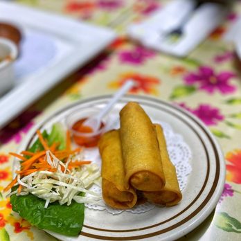 Pad Thai Cuisine - a plate of food on a table - Thai Near Me - Sunnyvale, California Pad Thai Cuisine - a plate of food on a table - Thai Near Me - Sunnyvale, California