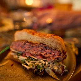Lamb burger. Lamb burger.