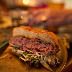 Checker Hall - Lamb burger.