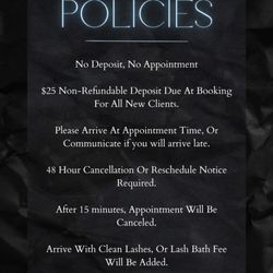 Lashed By Lynn - Policies