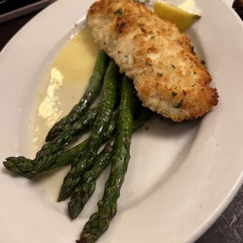 Wildfire - Macadamia crusted halibut - American Near Me - Schaumburg, Illinois Wildfire - Macadamia crusted halibut - American Near Me - Schaumburg, Illinois
