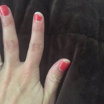 Nail House & Spa - 1.5 weeks after my RUSHED powder gel manicure. - Nail Salons Near Me - Merrick, New York
