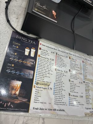 Menu photo 1 Ding Tea Hollywood  Los Angeles, CA