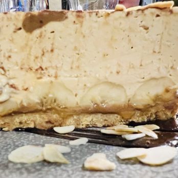 Howies - Howie's Famous Banoffee Pie - side view. - Scottish Near Me - Edinburgh, EDH Howies - Howie's Famous Banoffee Pie - side view. - Scottish Near Me - Edinburgh, EDH