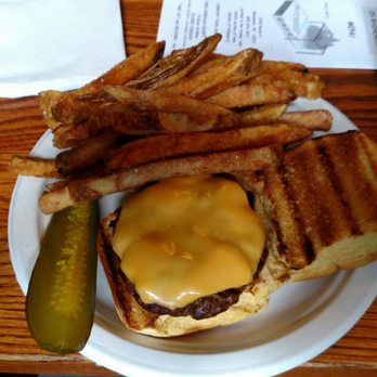 The Matchbox Cafe - A cheeseburger (local grass-fed beef) and fries... simple and elegant and delicious! - Burgers Near Me - Rhinebeck, New York The Matchbox Cafe - A cheeseburger (local grass-fed beef) and fries... simple and elegant and delicious! - Burgers Near Me - Rhinebeck, New York