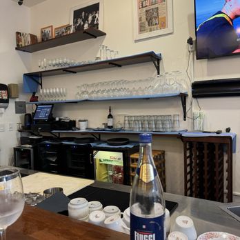 Osteria Mare Blu - View from my seat at the bar - Italian Near Me - Seal Beach, California Osteria Mare Blu - View from my seat at the bar - Italian Near Me - Seal Beach, California