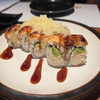 Crazy Rock'N Sushi - BAKED SALMON ROLL (BAKED) - Sushi Bars Near Me - Glendale, California Crazy Rock'N Sushi - BAKED SALMON ROLL (BAKED) - Sushi Bars Near Me - Glendale, California